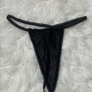 Black Lace Thong